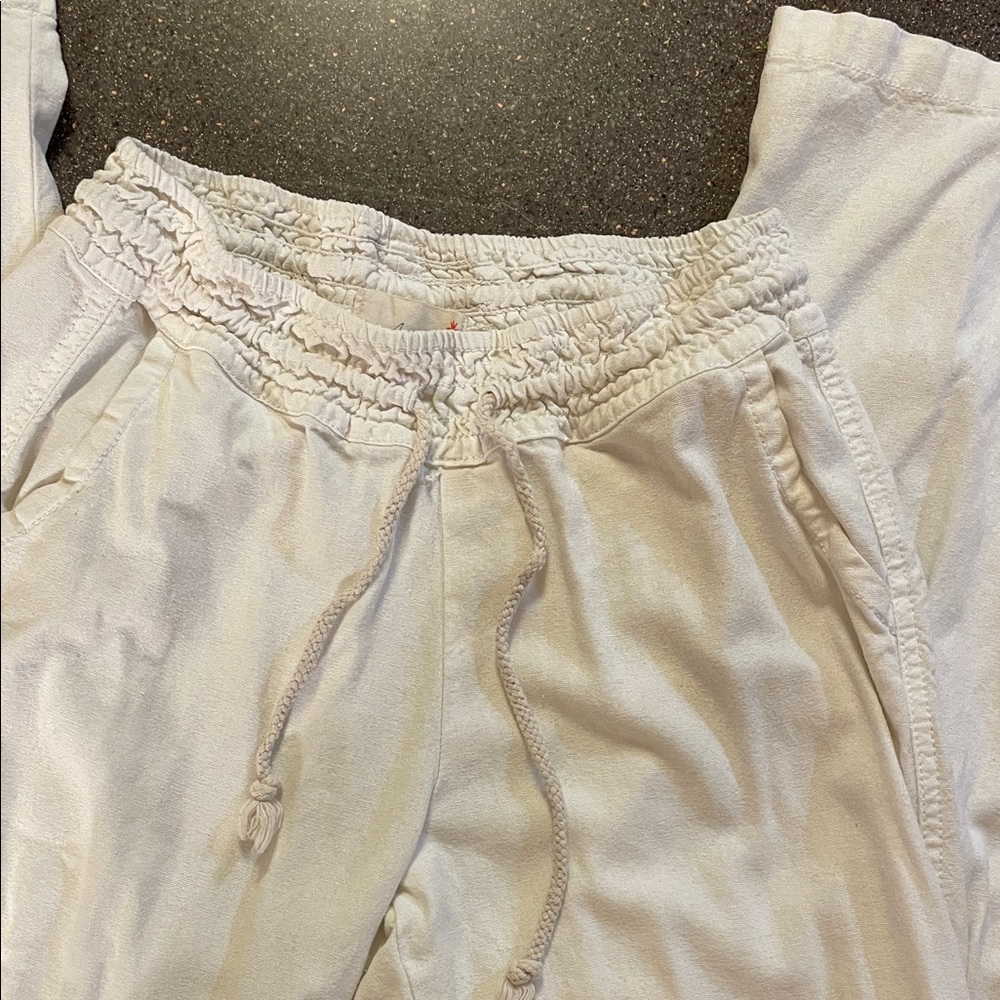 Kids Casual White Pants